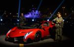 Lamborghini Veneno Roadster on Italian Navy Cavour 2014 года